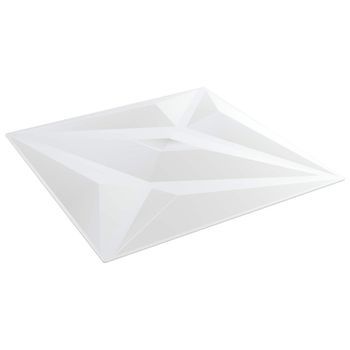 Paneles De Pared 12 Uds. 50 X 50 Cm Blanco Estrella Espuma Xps Vidaxl