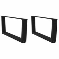 patas para mesa de centro en forma de v 2 unidades color negro 70 x 30-313 cm acero vidaxl