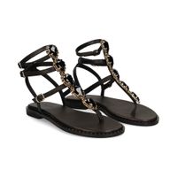exe sandalias planas mujer - negro talla 39