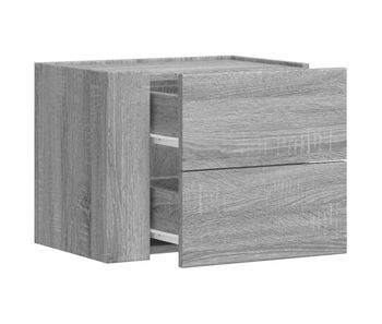 Vidaxl mesita de noche de pared color gris sonoma 45x30x35 cm