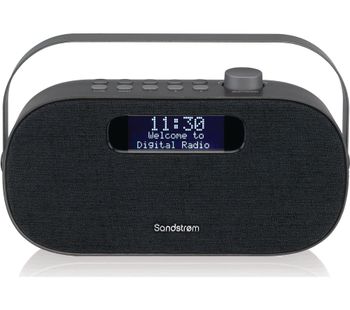 SANDSTROM SF-DABG18 Portable DABﱓ Bluetooth Radio - Grey, Grey