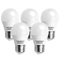 aigostar - bombilla led e27 9w equivalente a 55w luz blanca 6500k 720 lumenes cri 80 ahorro de energia no regulable - 5 unidades