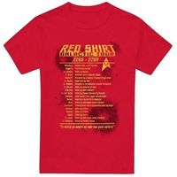 star trek camiseta red shirt tour para hombre