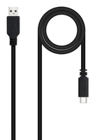 cable usb 20 3a tipo usb-cm-am negro 2 metros