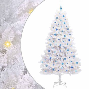 Árbol De Navidad Artificial Con Ramas Articuladas Blanco 240 Cm Vidaxl