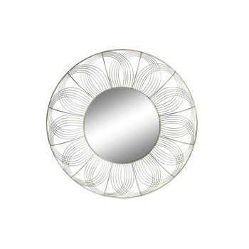 Espejo Metal 60x4x60 Dorado