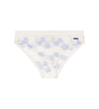 Emporio Armani para mujer. EW000378_AF19040 Braguita Vichy Lace Macrame blanco (L), Homewear, Poliamida