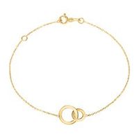 pulsera circulos para mujer en oro 9 quilates