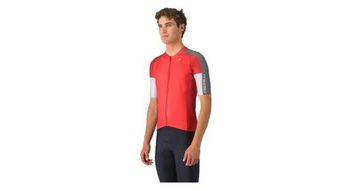 Maillot de manga corta castelli entrata 6 hombre rojo gris