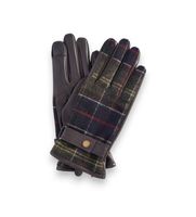 barbour para mujer lgl0133 guantes de piel aubrey tartan marron l casual