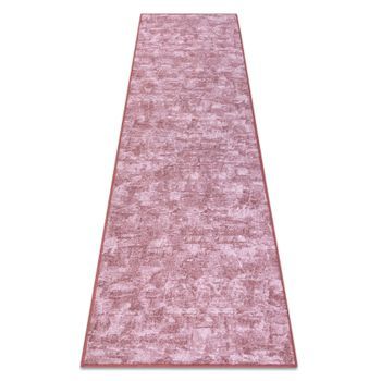 Alfombra De Pasillo Solid Rubor Rosado 60 Hormigón  50x400 Cm