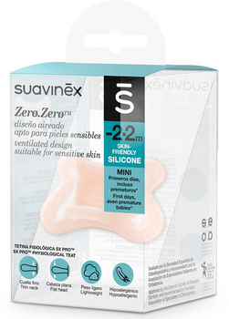 Suavinex Zero Zero Chupete Tetina Silicona Fisiológica SX Pro Fair -2-2m