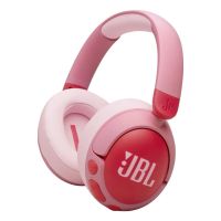 auriculares jbl junior 470nc inalambricos bluetooth con cancelacion de ruido para ninos microfono control parental y plegables color rosa