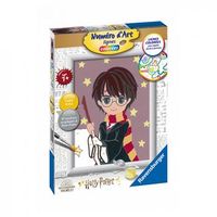 numero artistico de lineas de colores de harry potter modelo pequeno