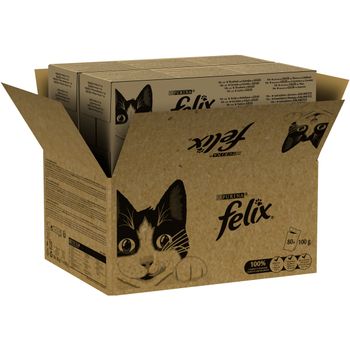 Felix Estándar 80 x 85 g - Megapack Ahorro - Pack mixto de pescado (4 variedades)