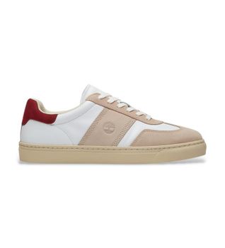 Timberland para hombre. TB0A43GGAFX1 Zapatillas Lisbon Street de piel beige (41), Plano, Cordones, Casual