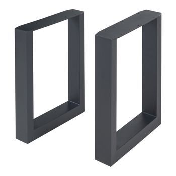 Set De 2 Patas De Mesa Makers 43x30 Cm - Negro [en.casa]