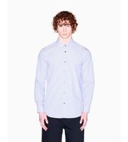 ax armani exchange para hombre xm002811af24739f0204 camisa tenida con hilo jacquard regular blanco xs casual algodon clasico manga l