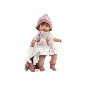 Muñeca Lola Llorona 38cm Con Cuerpo De Tela Y Mecanismo De Sonido