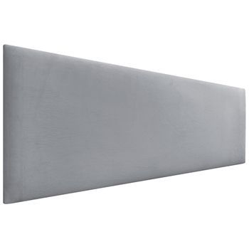 Dhome Cabecero De Terciopelo Liso 145x50 Camas 120/135/140 - Gris Claro