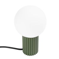lampara de escritorio verde oliva aluminiovidrio