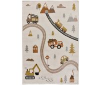 alfombra infantil carreteras multicolor beats 120x170 cm - atticgo