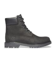 timberland para mujer tb18658a0011 botas de piel 6 inch negro 415 w plano cordones casual