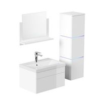 conjunto completo de muebles de bano wangerooge l - blanco made in germany