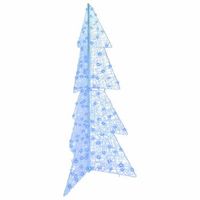 arbol de navidad  decoraciones de navidad con 160 led azul 150 cm acrilico
