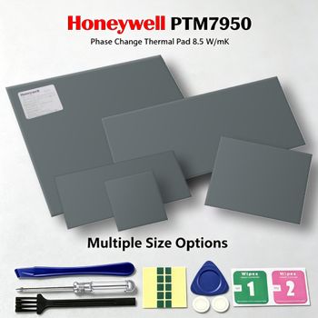 Honeywell PTM7950 8.5W/mK Almohadilla Térmica de Cambio de Fase para Disipación de Calor en Laptops, Computadoras de Escritorio, GPU, CPU, SSD, Almohadillas Térmicas PTM