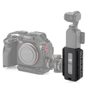 TILTA DJI Osmo Pocket 4 Pro Cage, Adaptador de Carcasa para Pocket 3/4, Accesorio de Base Fija para Montaje en Coche, Compatible con DJI Pocket 4/3 TA-T65-AME-B