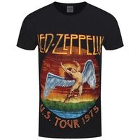 led zeppelin camiseta manga larga usa tour 75 para mujer