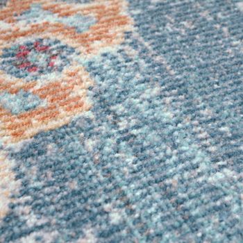 Alfombras de interior y exterior Torino azul 160 cm redondo