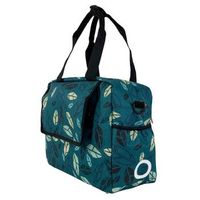 bolso de bicicletas city bush 19 l verde y azul willex