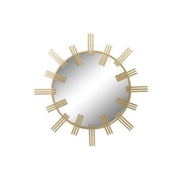 Espejo Metal Cristal 85x2x85 Dorado
