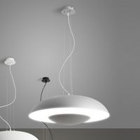 lampara de techo led vontre plata 36w