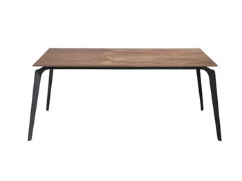 Mesa de comedor de diseño en chapa de madera. 180×90×75Hcm
