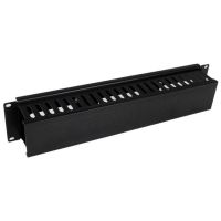 panel de gestion de cables startechcom cmduct2u 2u con cubierta para rack 19