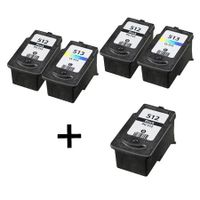 compatible multipack canon pixma mp270 printer ink cartridges 5 pack -2969b001