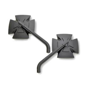 Retrovisor Highsider Iron Cross negro par