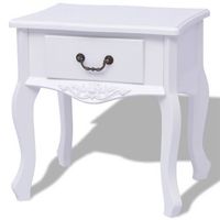 mesita de noche mdf blanca vidaxl
