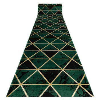 Alfombra De Pasillo Emerald Exclusivo 1020 Glamour, Elegante Mármol,  80x610 Cm
