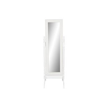 Espejo Vestidor Mdf Espejo 50x50x157 Blanco