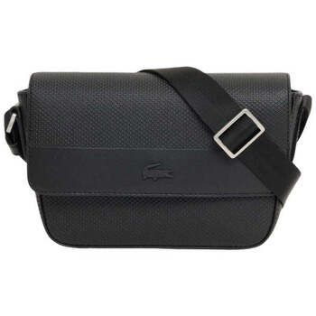 Lacoste Bolso Bolso tipo satchel Mini Chantaco Cuero Negro para hombre