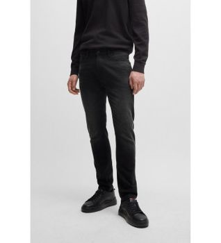 HUGO para hombre. 50524229 Jeans extra slim fit de denim elástico negro intenso (33/32), Casual, Algodón Orgánico, Sostenible