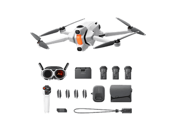 Dron - Insta360 Antigravity A1, 39 min Autonomía, Captura 8K 360º, WiFi y Bluetooth, Infinity Bundle, Blanco