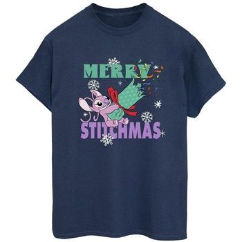 Disney Camiseta Merry Stitchmas para mujer