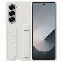 samsung funda con soporte y agarre blanca para galaxy z fold6