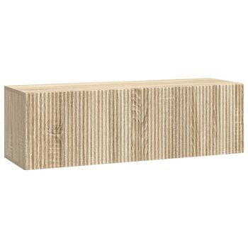 Mueble Para Tv De Pared 98 X 31 X 30 Cm Roble Sonoma Vidaxl