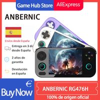 consola de juegos portatil anbernic rg476h pantalla ltps de 47 pulgadas android 13unisoc t820 ps2 y ai asistente regalos para navidad